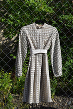 Load image into Gallery viewer, 1960's Empire Waist Beige Lace Dress