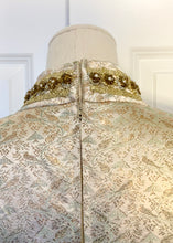 Load image into Gallery viewer, Vintage Gold Lamé Birdie Dress