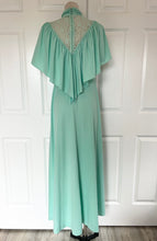 Load image into Gallery viewer, Vintage Lace Mockneck Caped Dress