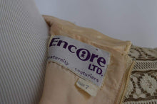 Load image into Gallery viewer, 1960's Empire Waist Beige Lace Dress