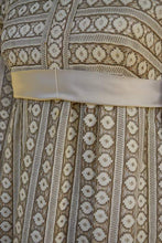 Load image into Gallery viewer, 1960's Empire Waist Beige Lace Dress