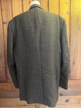 Load image into Gallery viewer, 90s Vintage Brown Plaid Suit Coat by Oscar de la Renta
