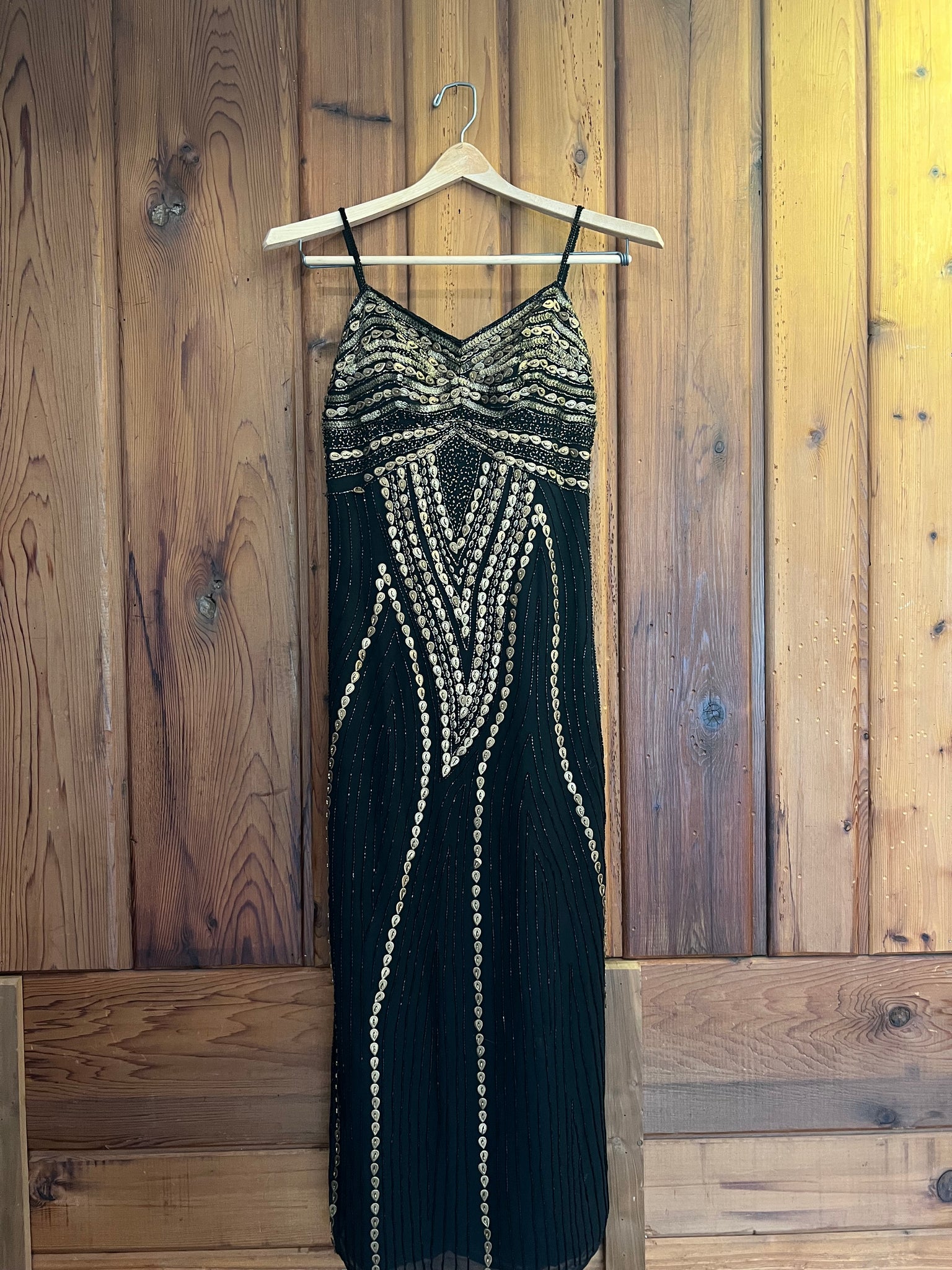 80s Vintage 100% Silk Beaded Dress Showstopper Vintage 80s Vintage 100% Silk Beaded Dress Showstopper Vintage