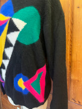 Load image into Gallery viewer, 80s Vintage Geometric Angora Sweater
