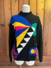 Load image into Gallery viewer, 80s Vintage Geometric Angora Sweater
