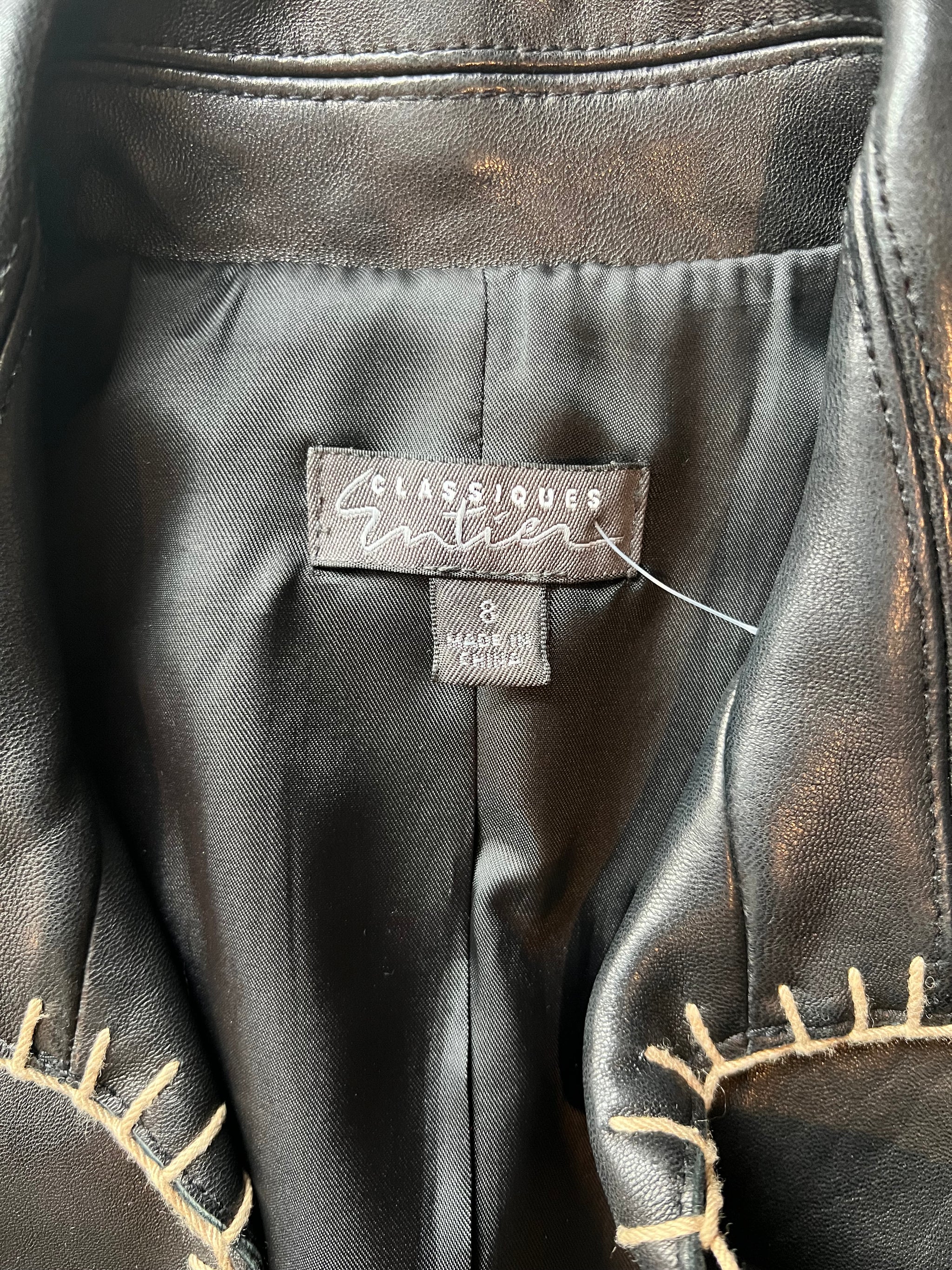 90s Vintage 100% Genuine Leather Jacket – Showstopper Vintage