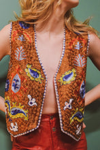 Load image into Gallery viewer, Vintage Paisley Embroidered Vest
