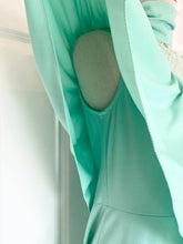 Load image into Gallery viewer, Vintage Lace Mockneck Caped Dress
