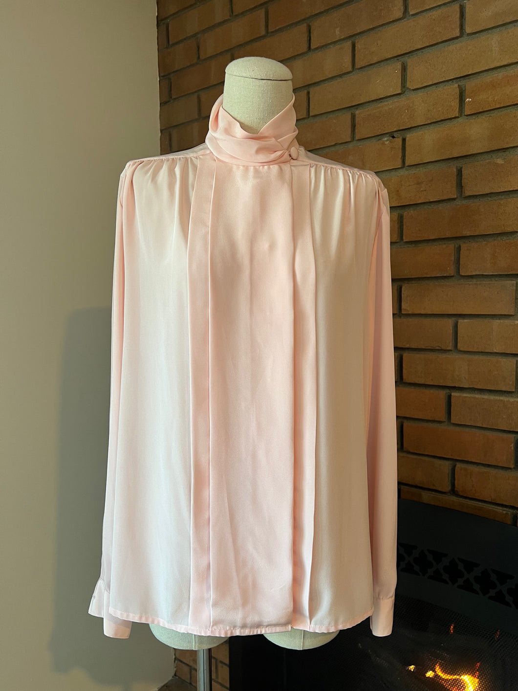 1980’s Light Pink Button Up Blouse